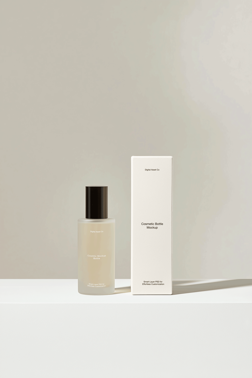 Luxury Cosmetic Bottle Mockup - Digital Asset Co