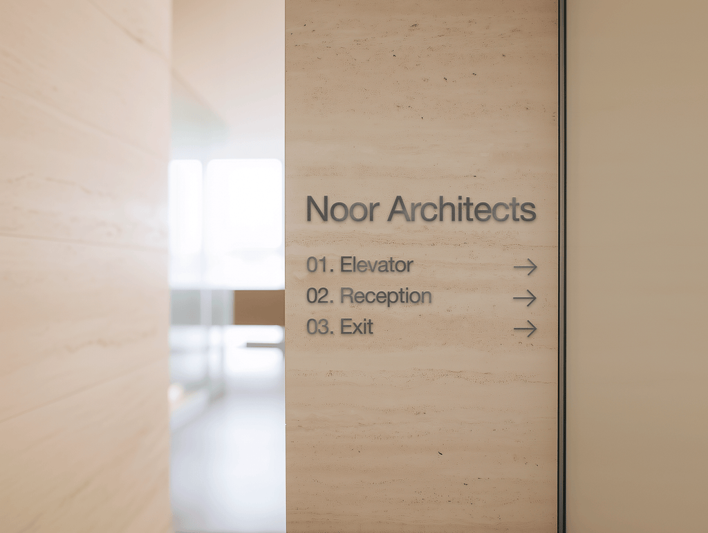 Interior Wall Logo Mockup