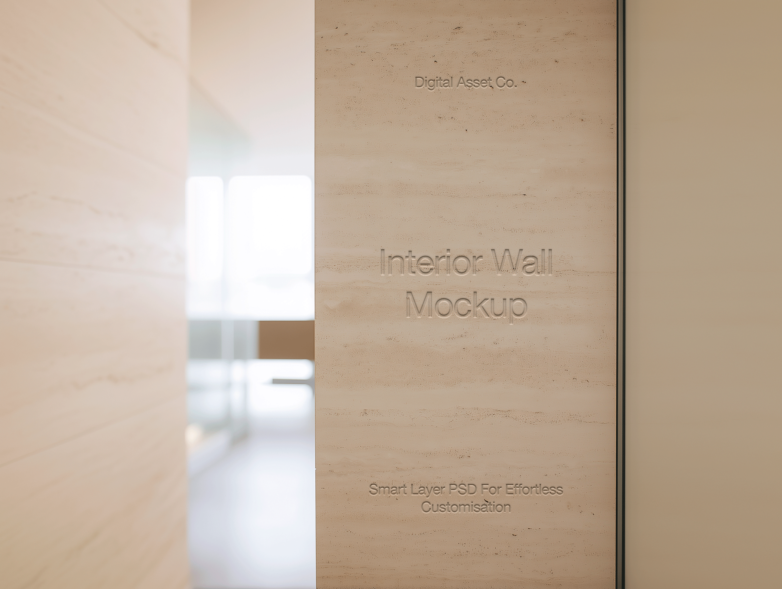 Interior Wall Logo Mockup