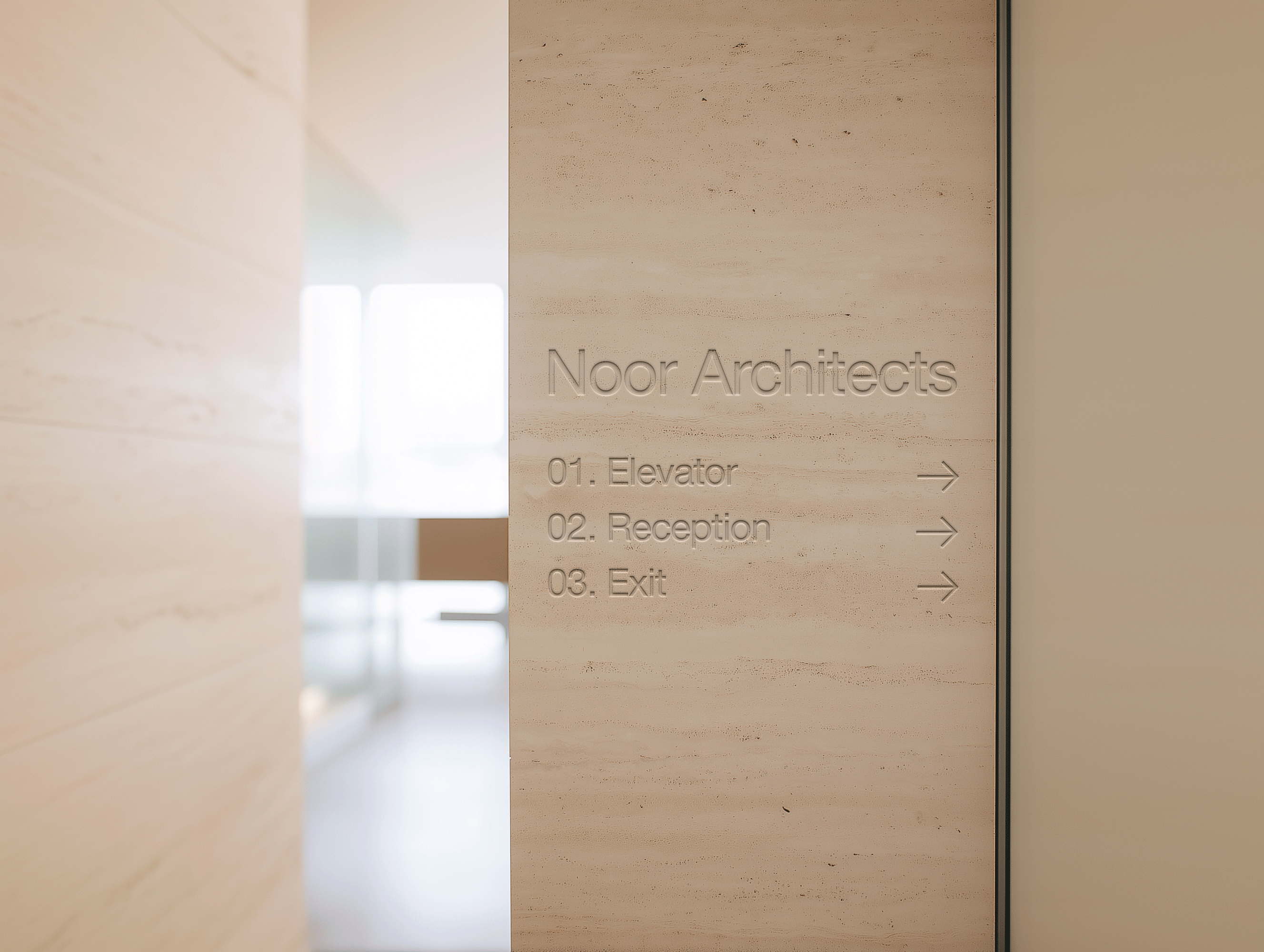 Interior Wall Logo Mockup