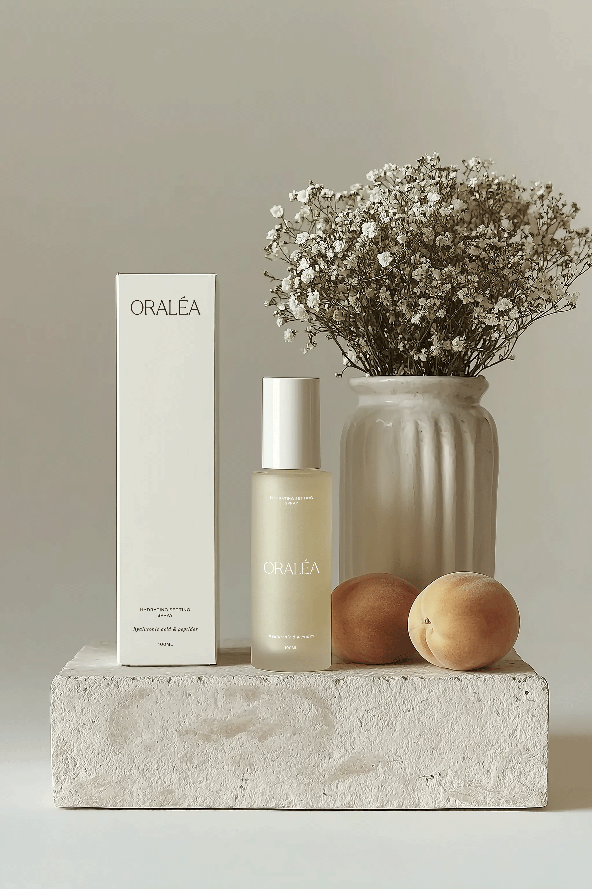 Peach Cosmetic Bottle Mockup - Digital Asset Co