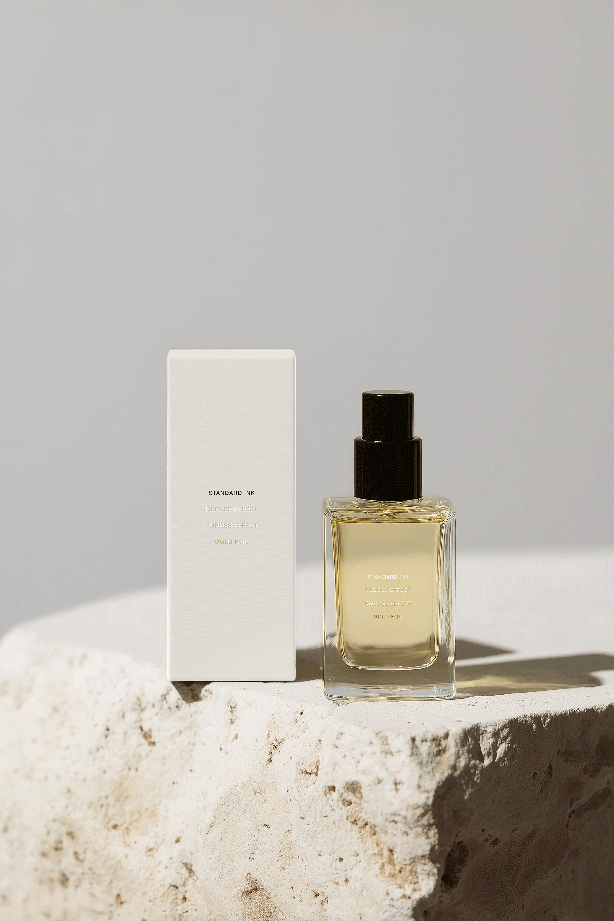 Stone Cosmetic Bottle Mockup - Digital Asset Co