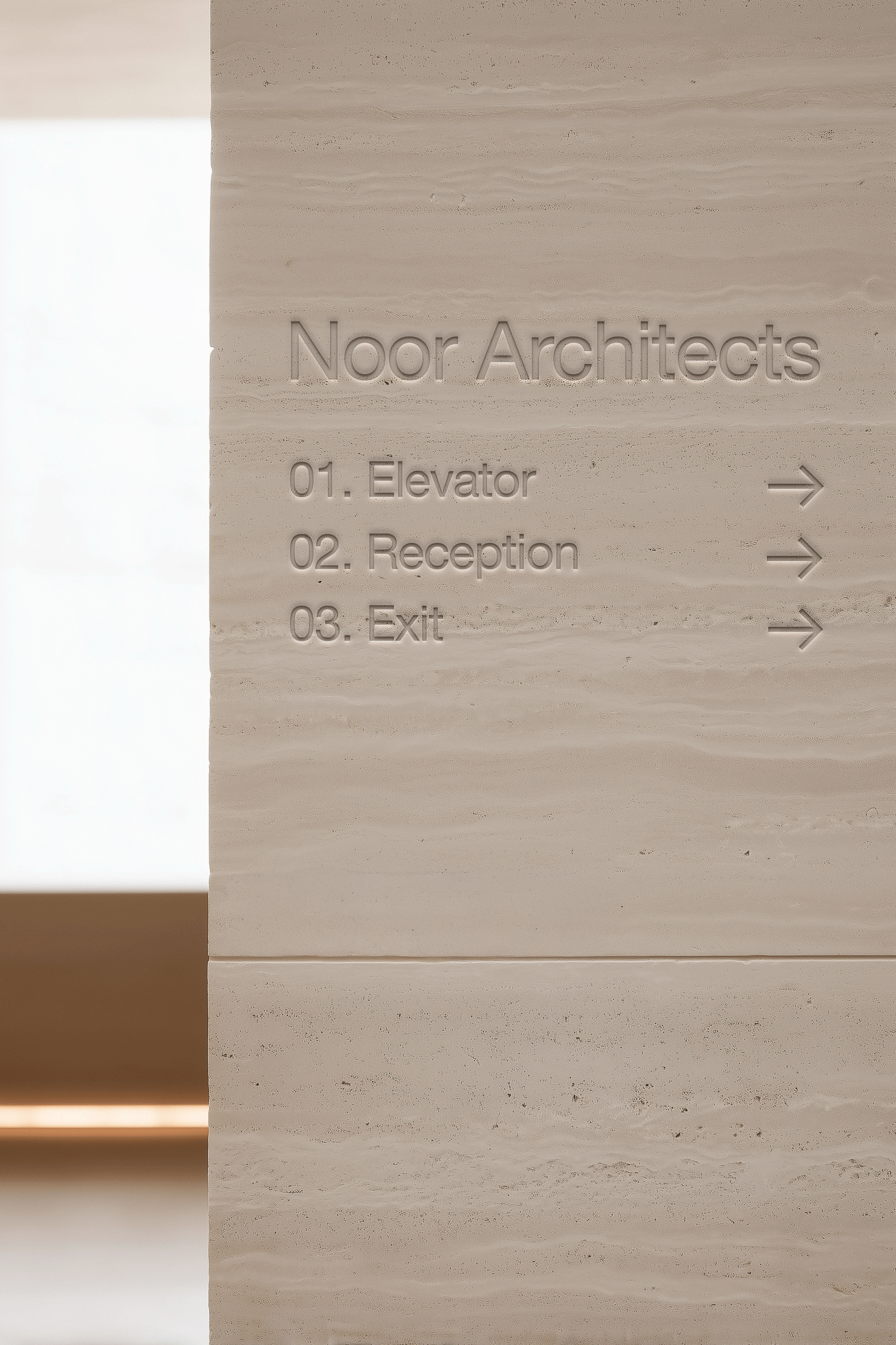 Office Wall Logo Mockup